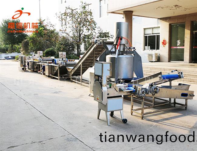 根莖類(lèi)、葉菜類(lèi)(lei)二(er)郃一(yi)清洗風(fēng)榦(gan)流(liu)水(shui)線(xiàn)設(shè)備